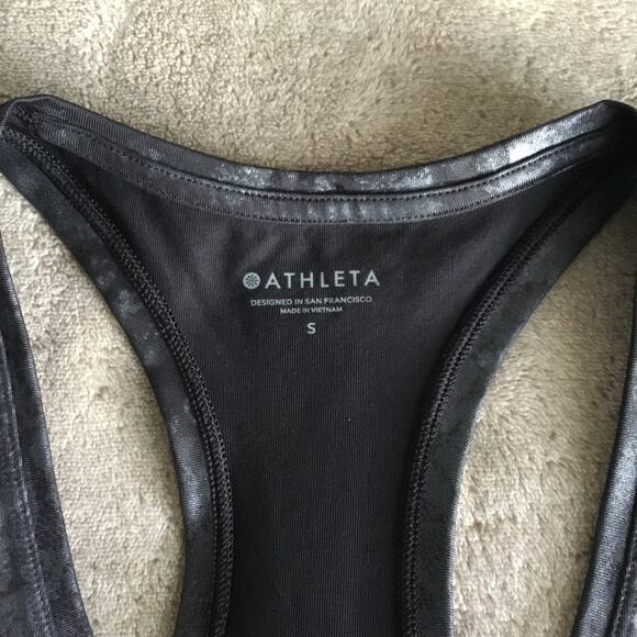 Athleta Shanti Misty Lace Print Tank Top Racerback Women's Size S - Picture 2 of 7